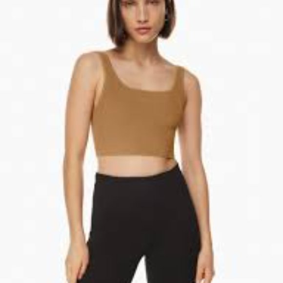 Aritzia BABATON Sculpt Knit Cropped Tank Size S - Picture 4 of 12